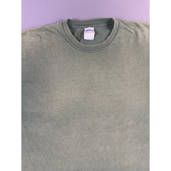 Rare Vintage Y2K Olive Forest Green Faded Longsleeve Shirt XL Streetwear Hype - Picture 3 of 15